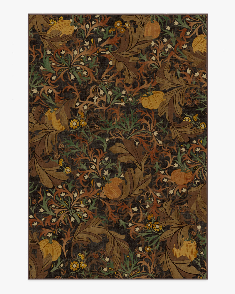 Autumn Canopy Dark Wood Flatwoven Rug