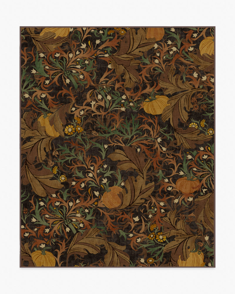 Autumn Canopy Dark Wood Flatwoven Rug