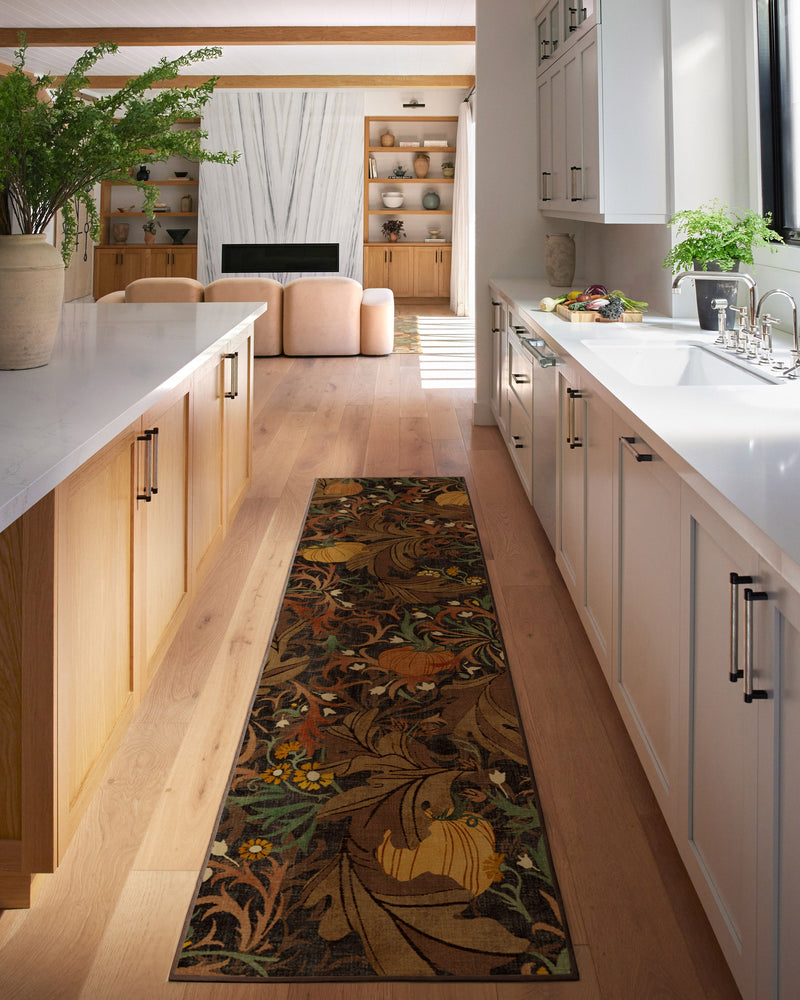 Autumn Canopy Dark Wood Flatwoven Rug