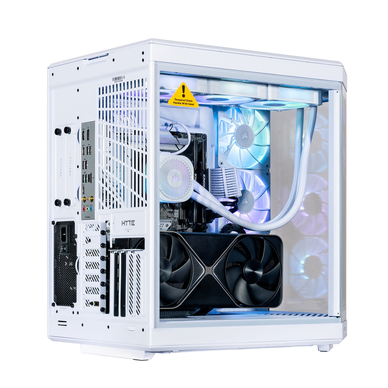 Velztorm LCD Praetix Custom Built Y70 Touch Gaming Desktop PC (Intel i9-14900K, RTX 5080, 64GB DDR5, 2TB PCIe SSD + 6TB HDD, RGB Fans, 360mm AIO, 1000W PSU, WiFi 6, Bluetooth 5.2, RJ-45, Win 11 Pro)