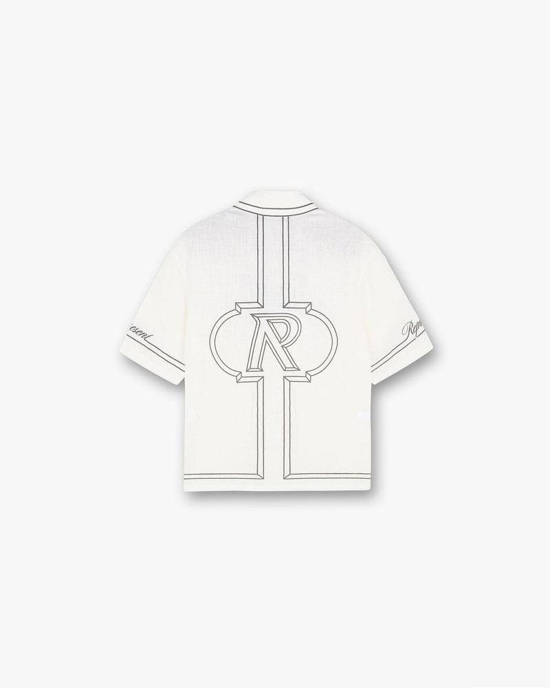 Border Shirt - Whisper White