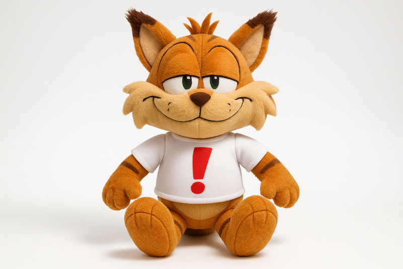 Bubsy Plush - Front View