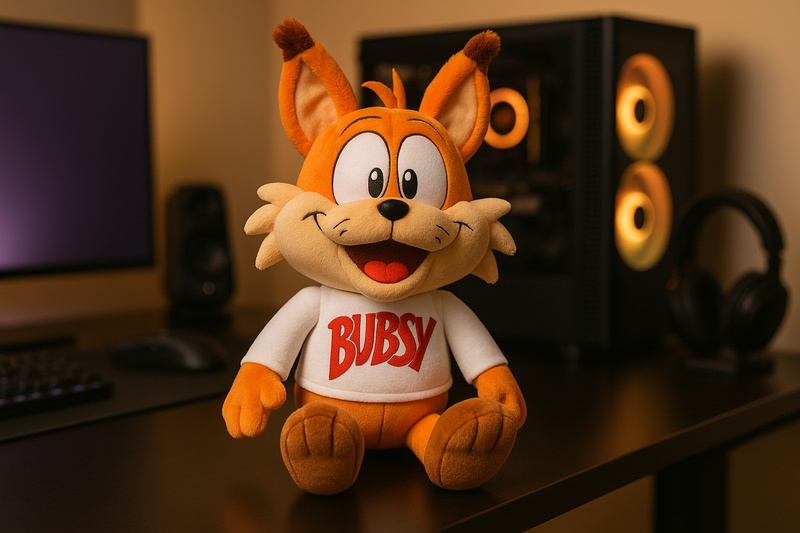 Bubsy Plush - Lifestyle/Display Shot