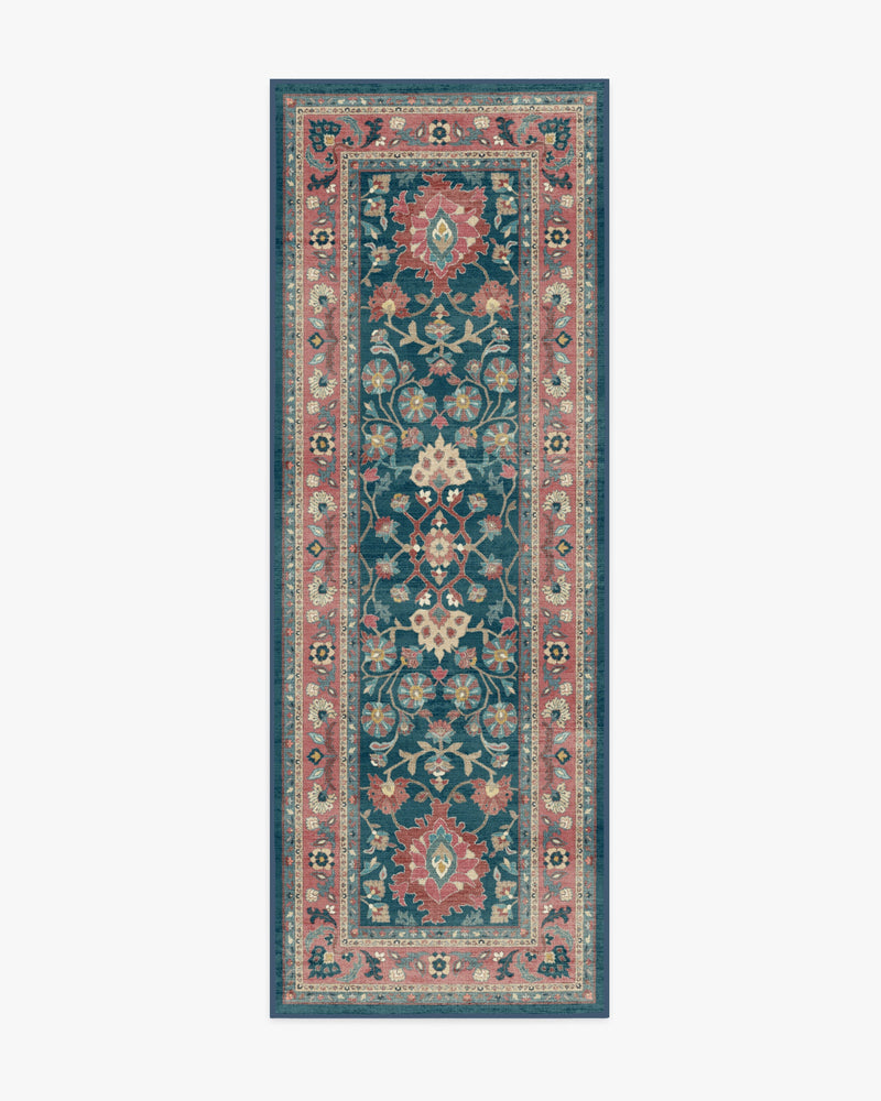 Calabria Navy & Cayenne Rug