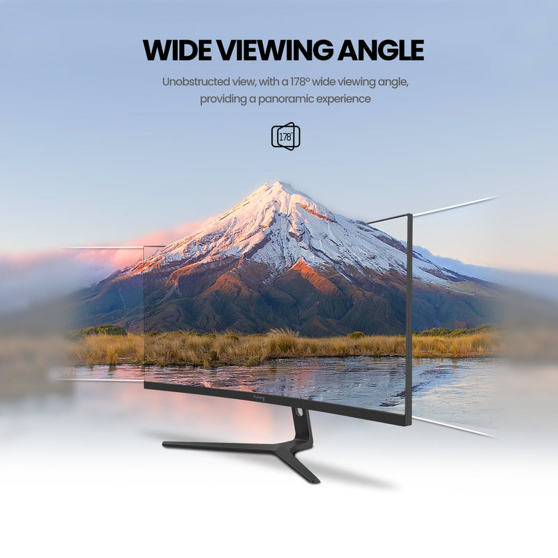 Suevery 30" Curved Ultrawide Monitor WFHD 100Hz 1500R 99 sRGB HDMI DP Black