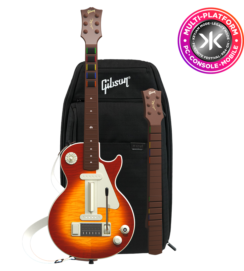 CRKD Gibson Les Paul Cherry Sunburst Pro Edition Guitar Controller Collectors Bundle (Multi-platform) 