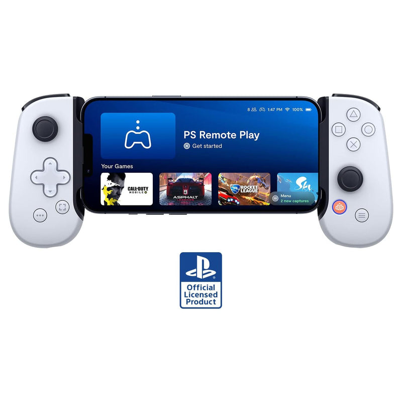 BACKBONE One Mobile Gaming Controller for iPhone (Lightning) - PlayStation Edition - Turn Your iPhone into a Gaming Console - Play Xbox, PlayStation, Call of Duty, Roblox, Genshin Impact & More