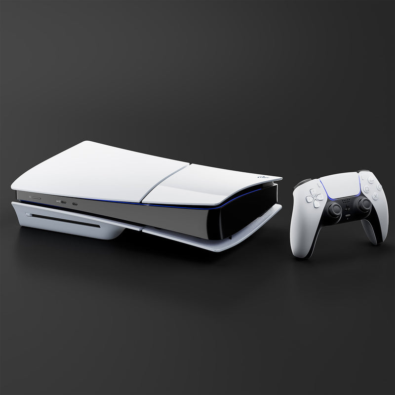 PlayStation 5 Slim Disc 3TB SSD ASTRO BOT Bundle with Two DualSense Controllers and Mytrix Hard Shell Protective Controller Case - PS5 Slim Disc Edition