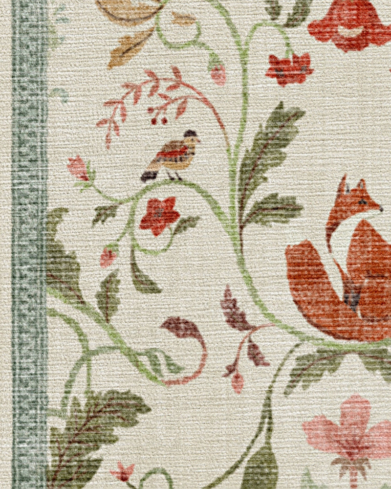 Foxfen Ivory Multicolor Flatwoven Rug