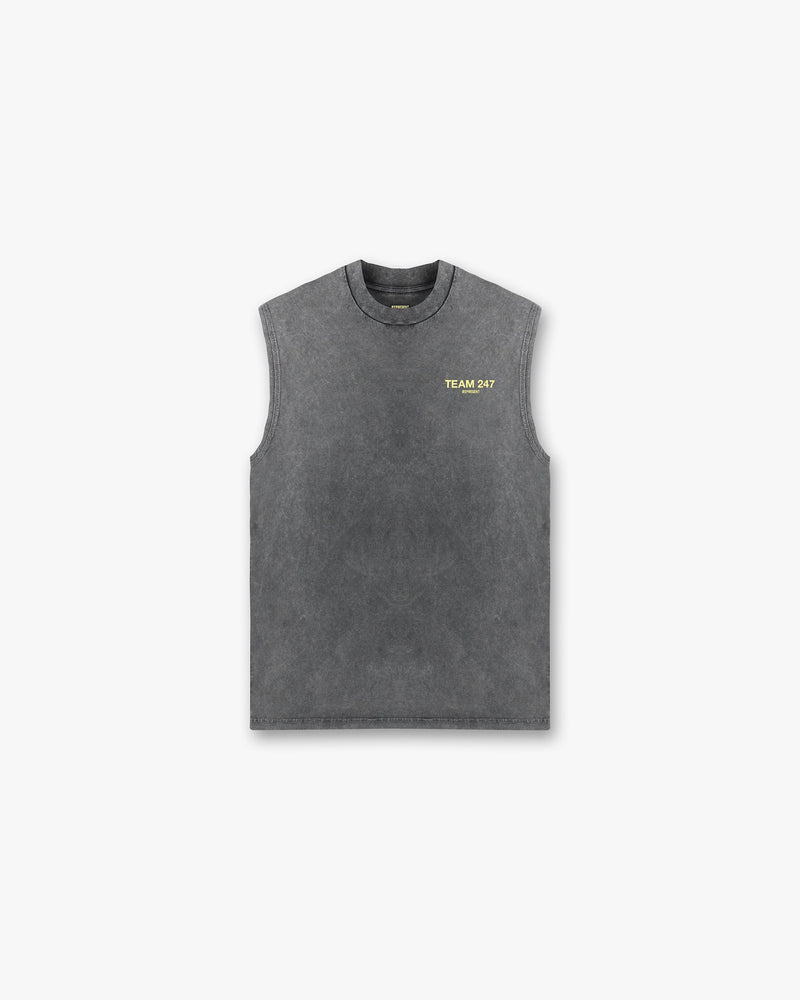 Team 247 Oversized Tank - Pewter Lemon