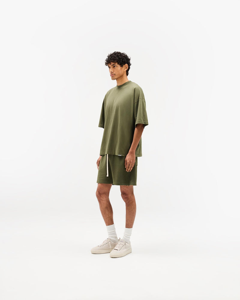 Initial Mesh Shorts - Army Green