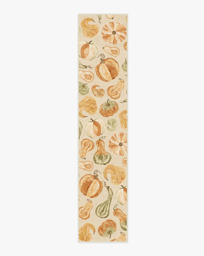Harvest Veggies Cream Multicolor Flatwoven Rug