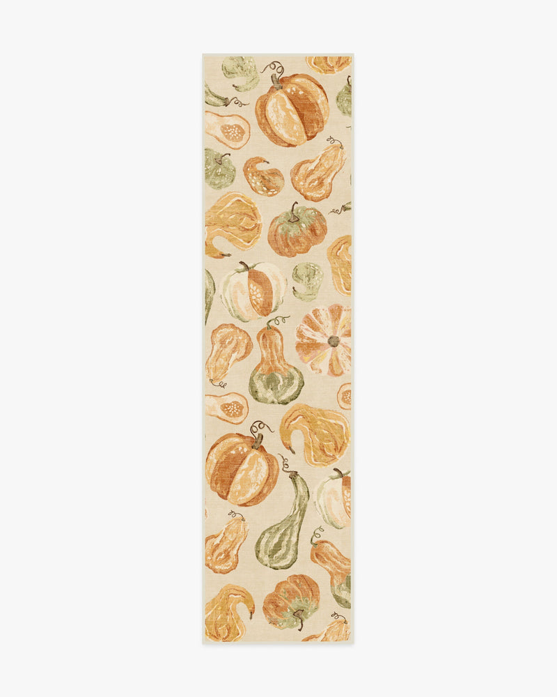 Harvest Veggies Cream Multicolor Flatwoven Rug