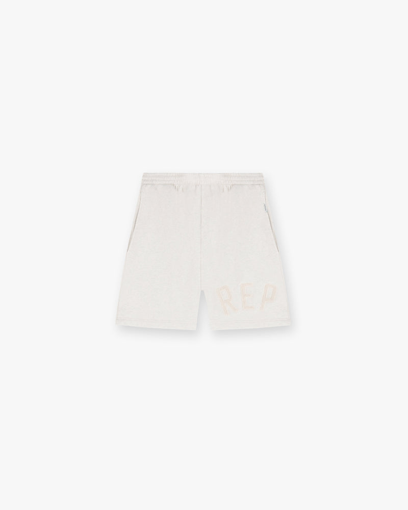 Rep Applique Shorts - Cream Marl