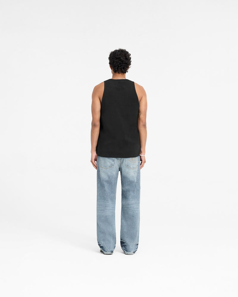 Represent X Duke + Dexter Ribbed Vest - Black
