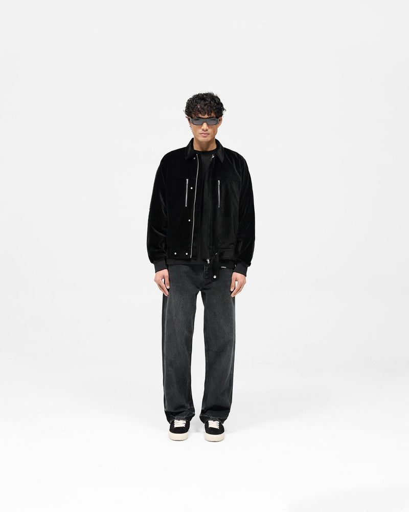 Bordeaux Brushed Jacket - Black