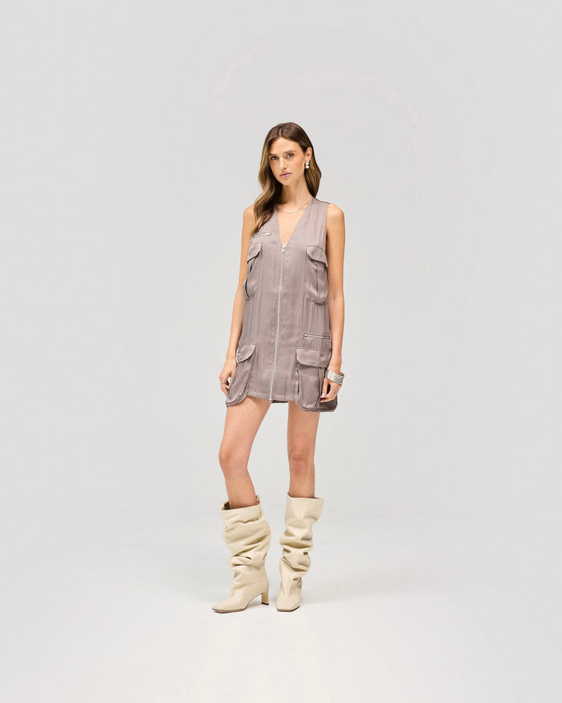 Adrenaline Mini Dress - Chocolate