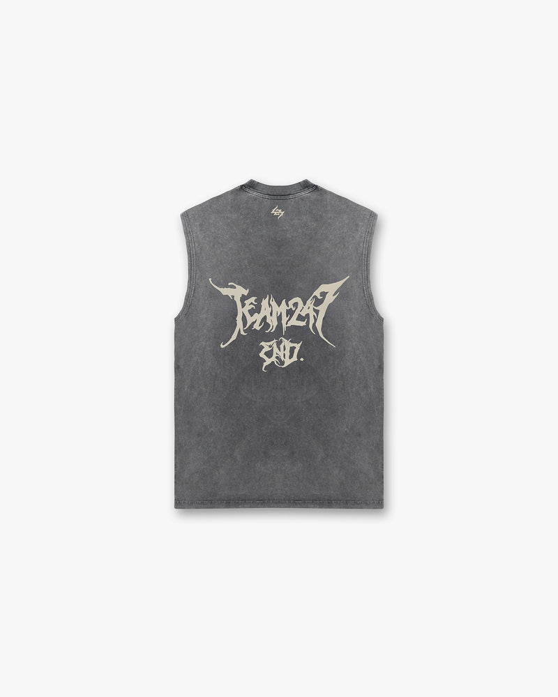 Team 247 X END Oversized Tank - Washed Grey