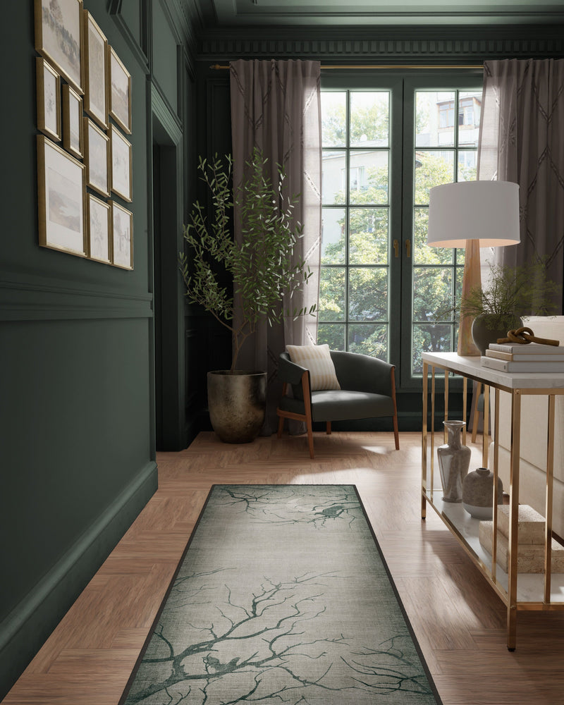 Moonshadows Grey Flatwoven Rug