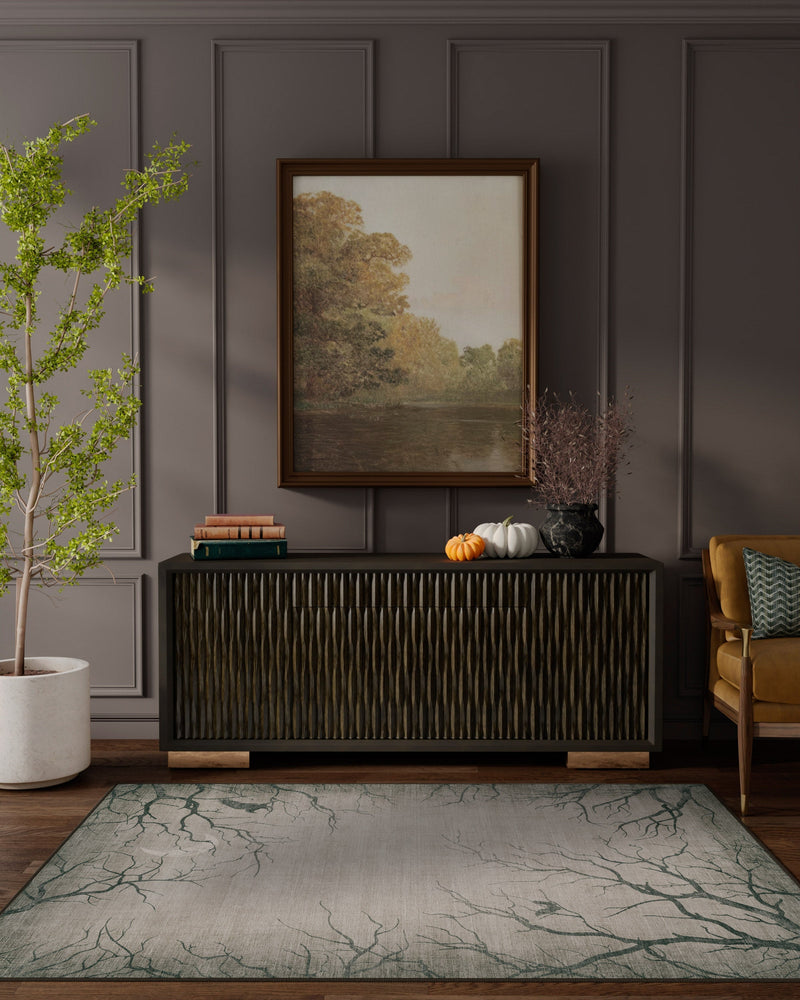 Moonshadows Grey Flatwoven Rug