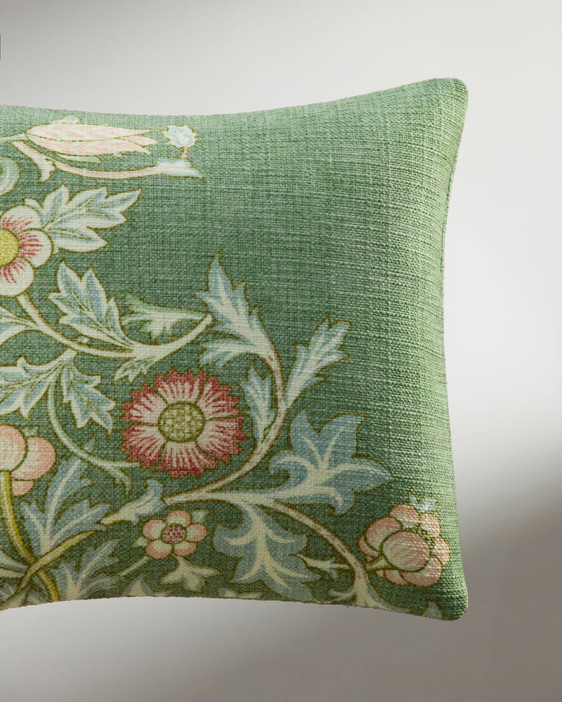 Trent Golden Sage Woven Lumbar Throw Pillow by Morris & Co.