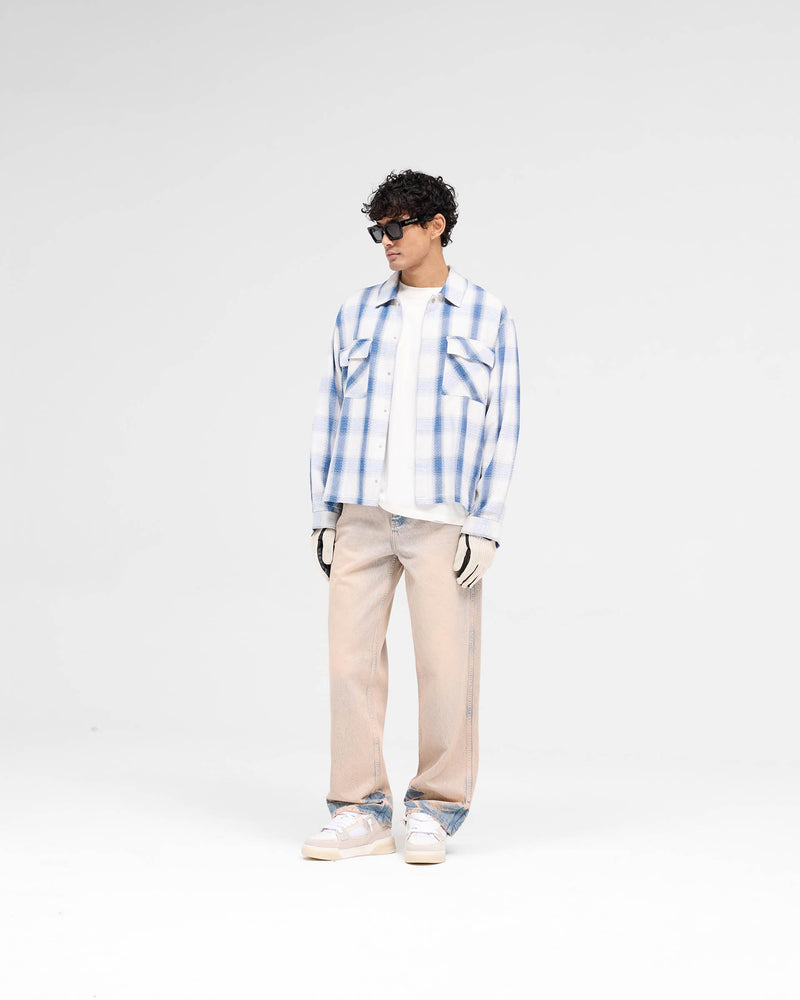 Season Flannel Shirt - Mid Blue