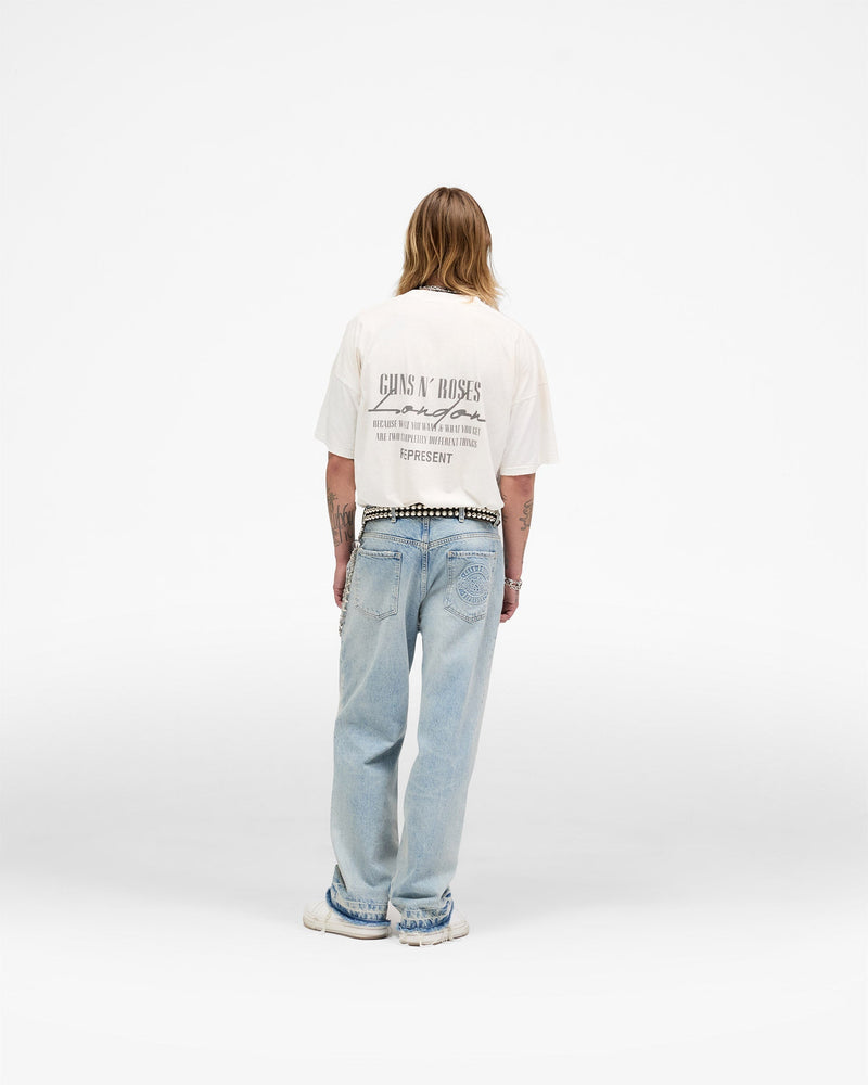 Represent X Guns N' Roses Denim Jeans - Light Vintage Blue