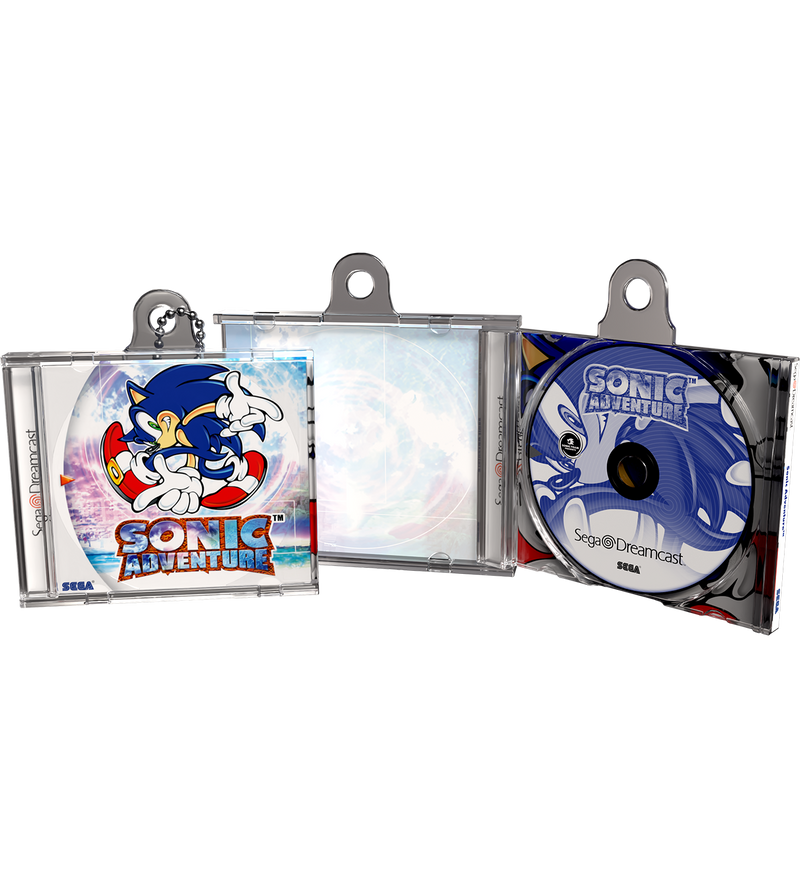 Sonic Adventure Game Case Keychain
