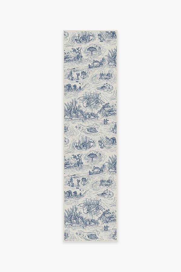Star Wars Toile Blue Flatwoven Rug