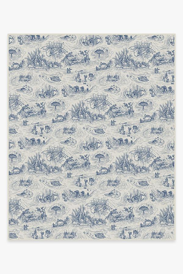 Star Wars Toile Blue Flatwoven Rug