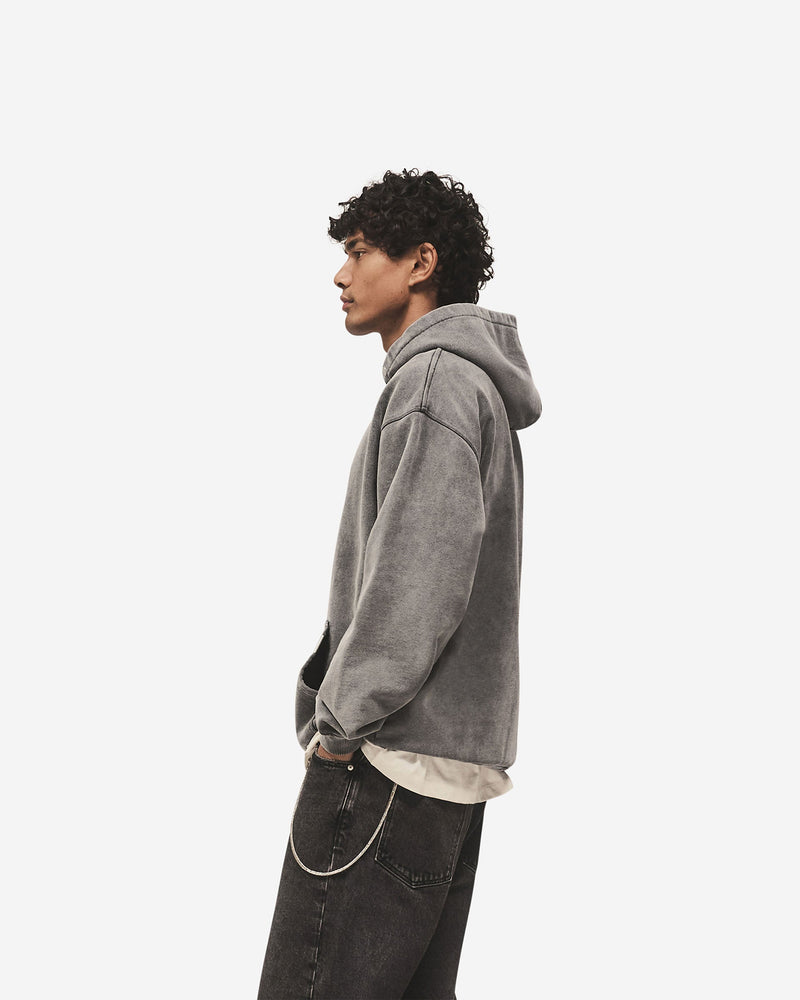 Script Logo Hoodie - Vintage Grey