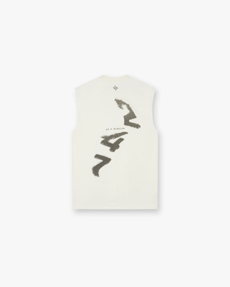 247 Motion Oversized Tank - Flat White