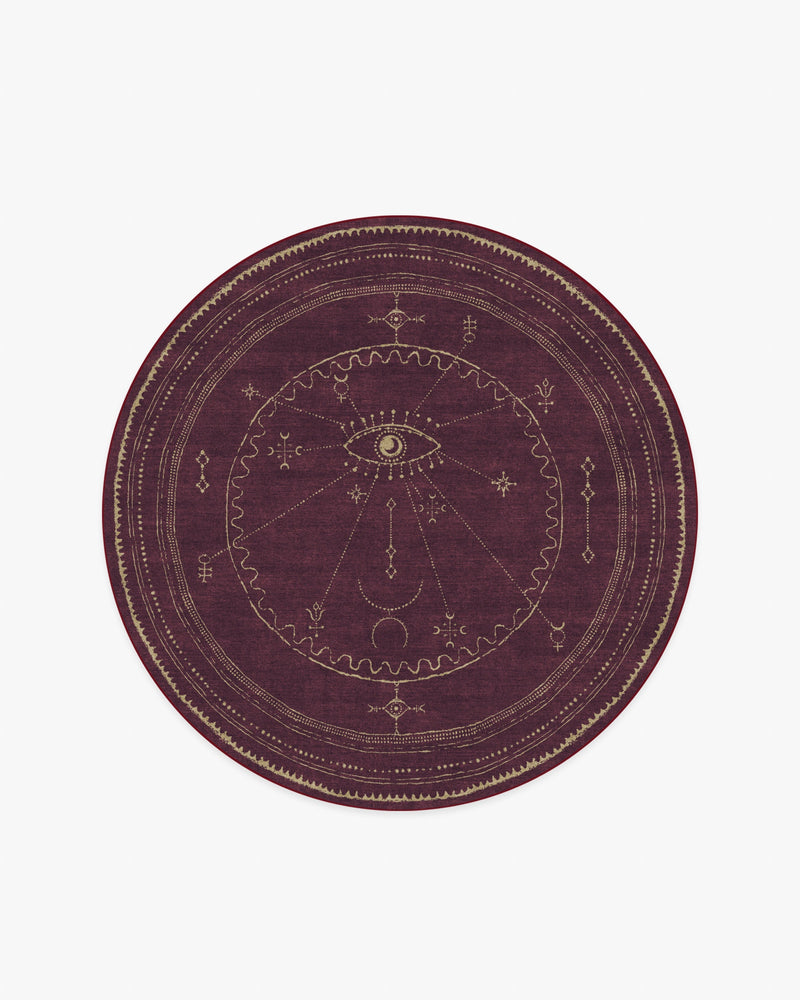 Velith Burgundy Flatwoven Rug