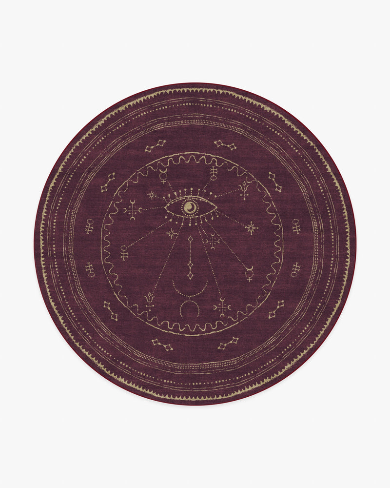 Velith Burgundy Flatwoven Rug