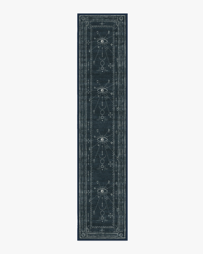 Velith Midnight Blue Flatwoven Rug
