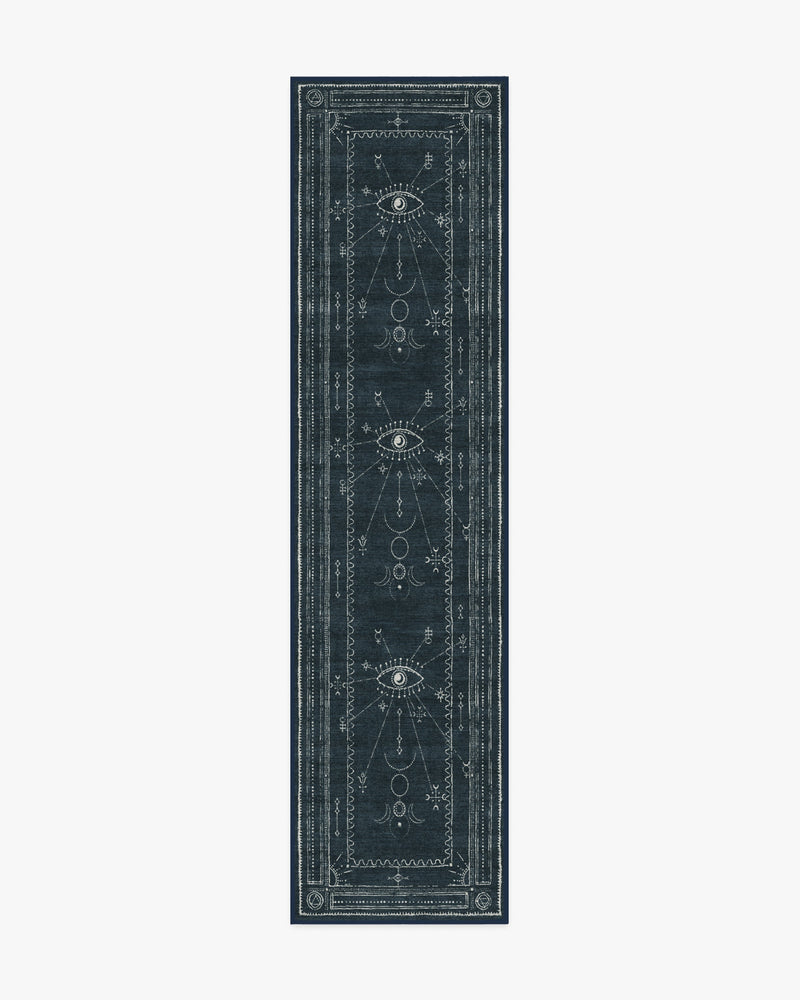 Velith Midnight Blue Flatwoven Rug