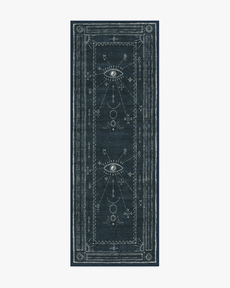 Velith Midnight Blue Flatwoven Rug