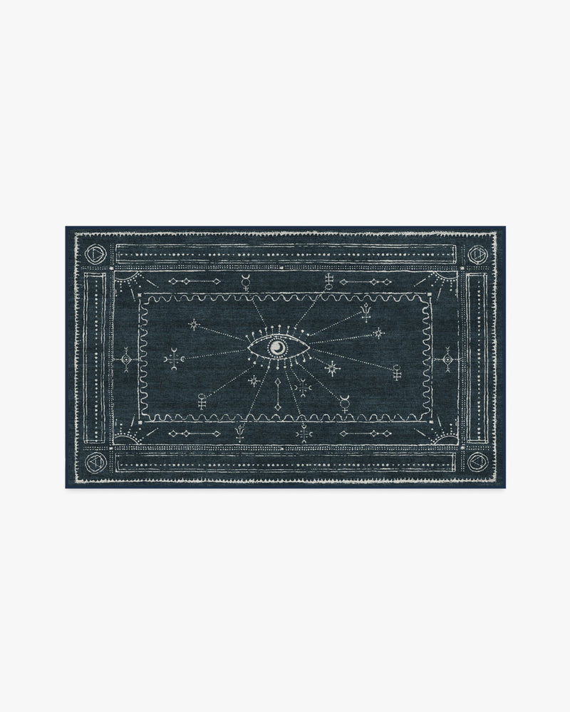 Velith Midnight Blue Flatwoven Rug