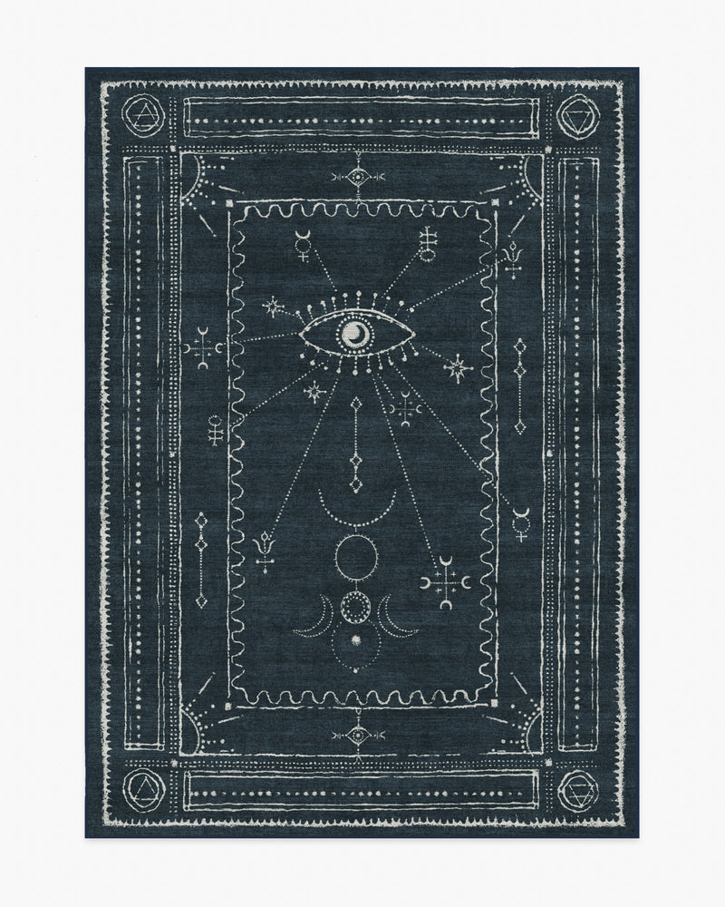 Velith Midnight Blue Flatwoven Rug