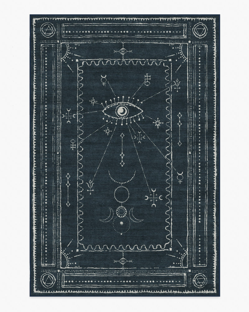 Velith Midnight Blue Flatwoven Rug
