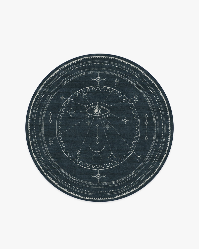 Velith Midnight Blue Flatwoven Rug