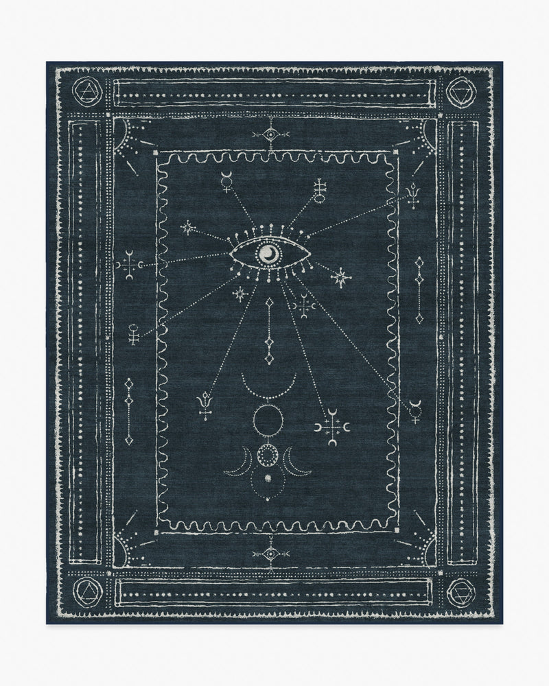 Velith Midnight Blue Flatwoven Rug