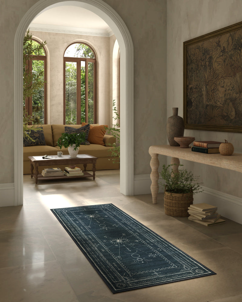 Velith Midnight Blue Flatwoven Rug