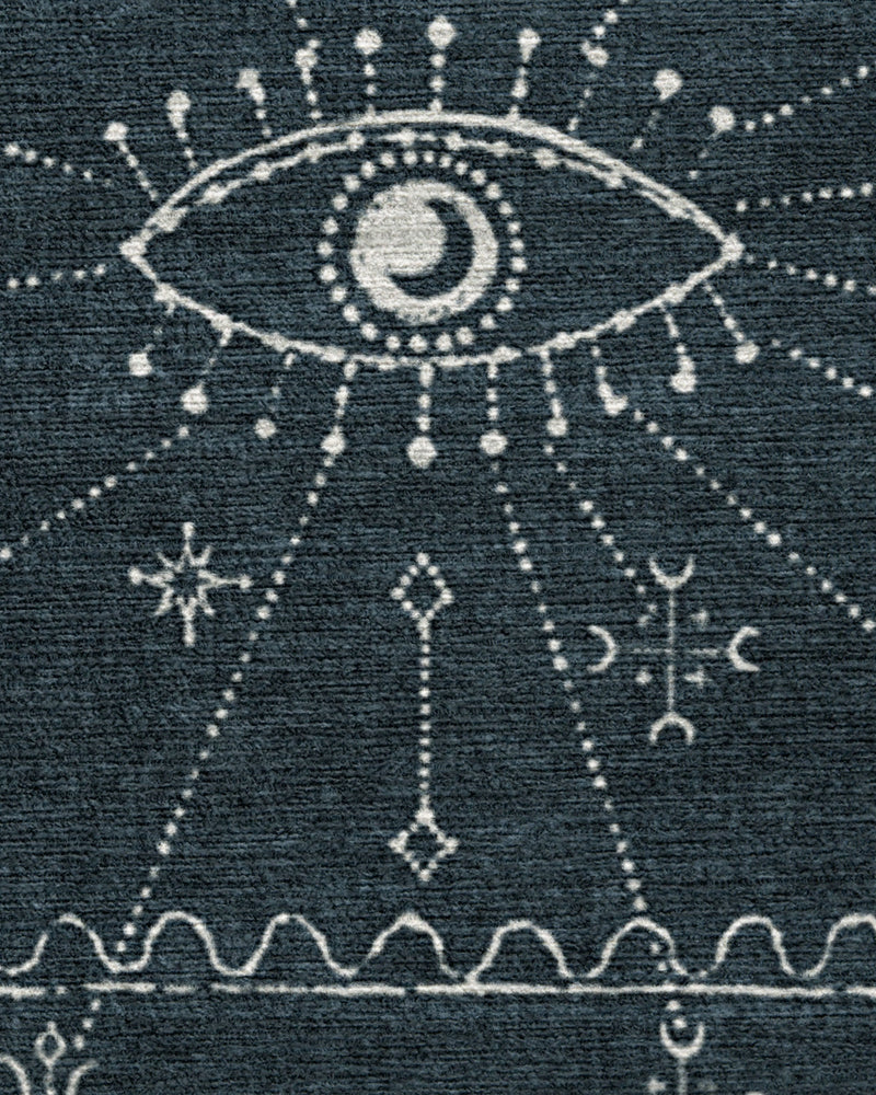 Velith Midnight Blue Flatwoven Rug