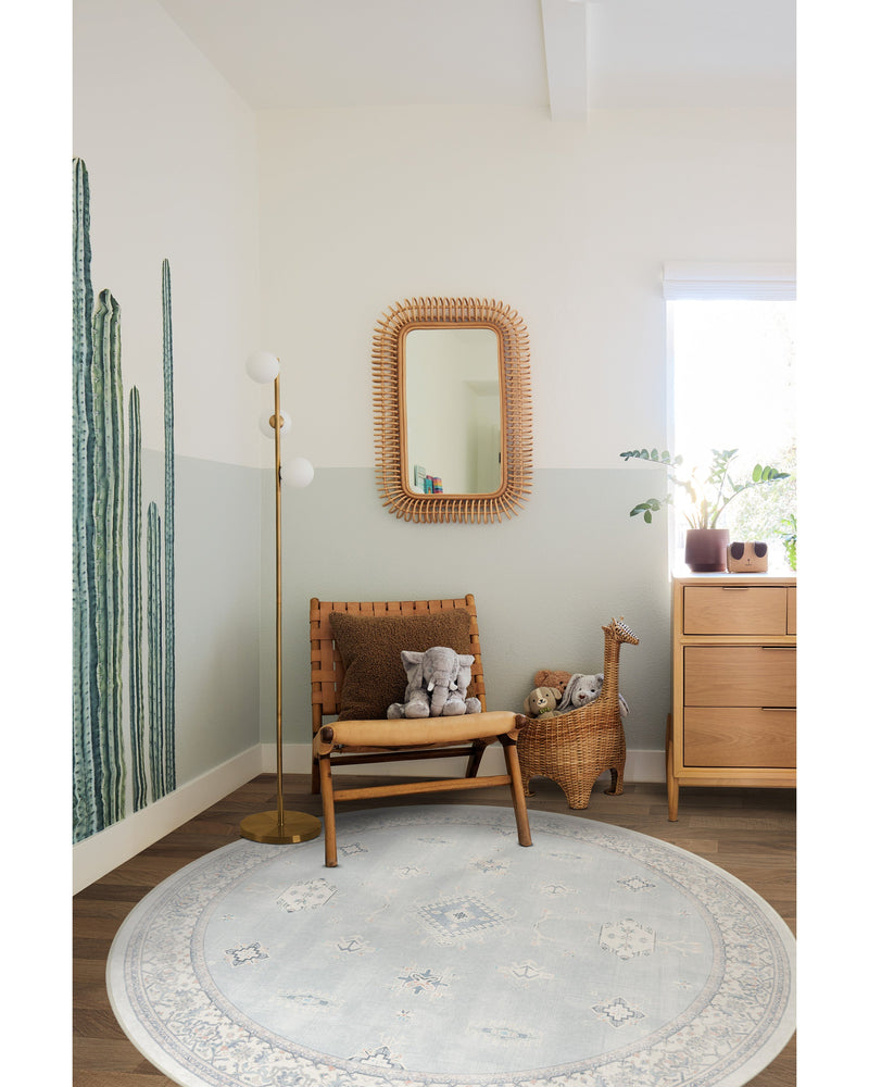 Verena Soft Blue Flatwoven Rug