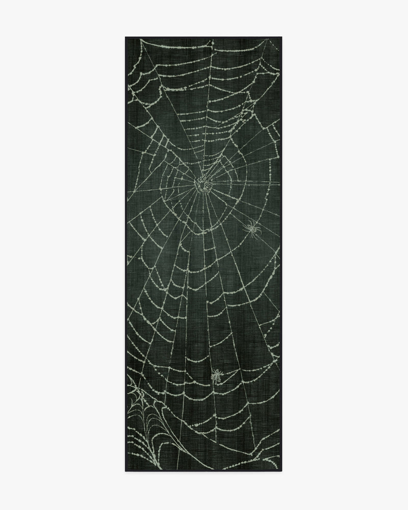 Web Soft Black Flatwoven Rug
