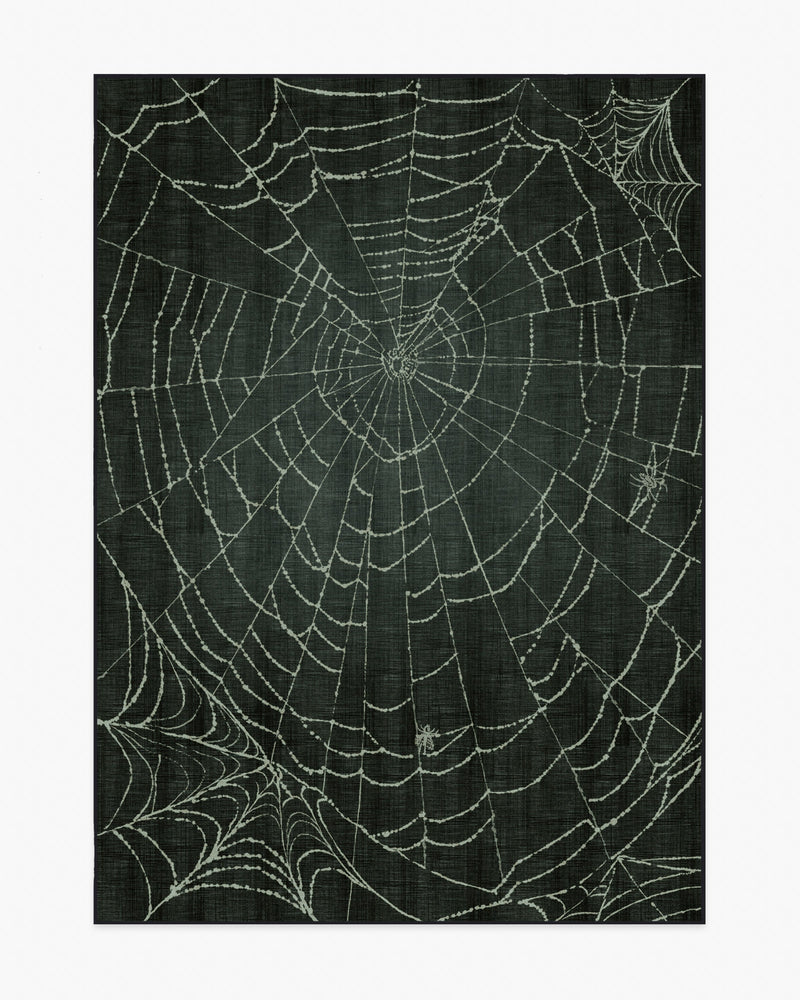 Web Soft Black Flatwoven Rug
