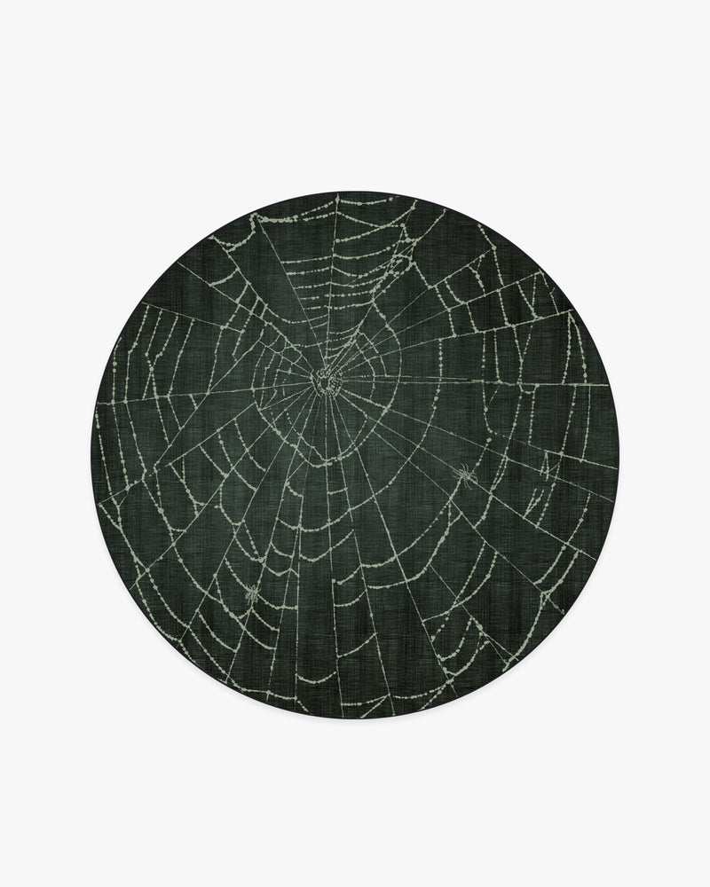 Web Soft Black Flatwoven Rug