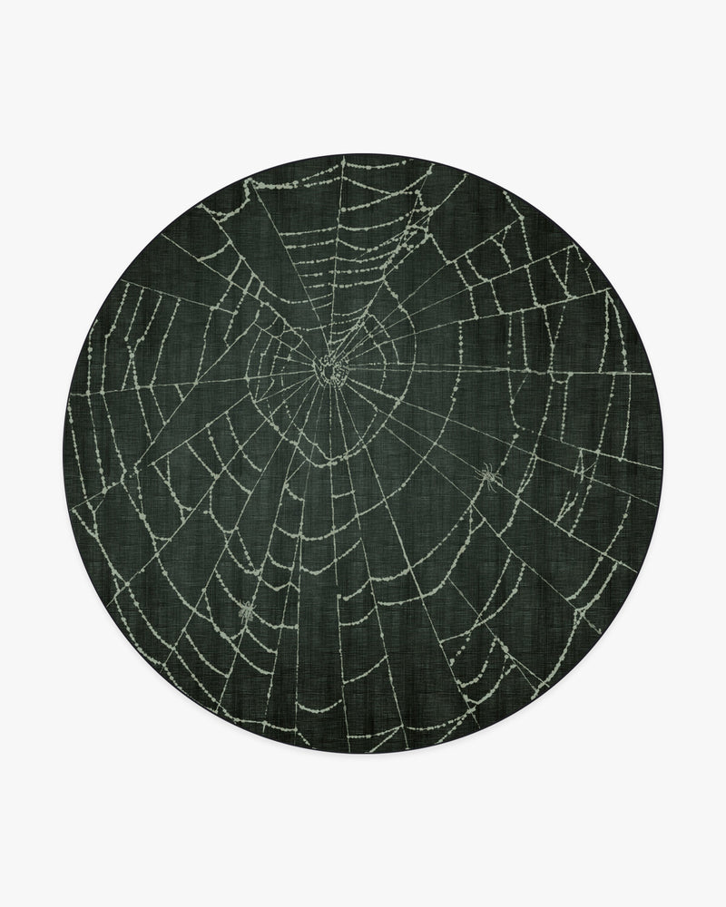 Web Soft Black Flatwoven Rug