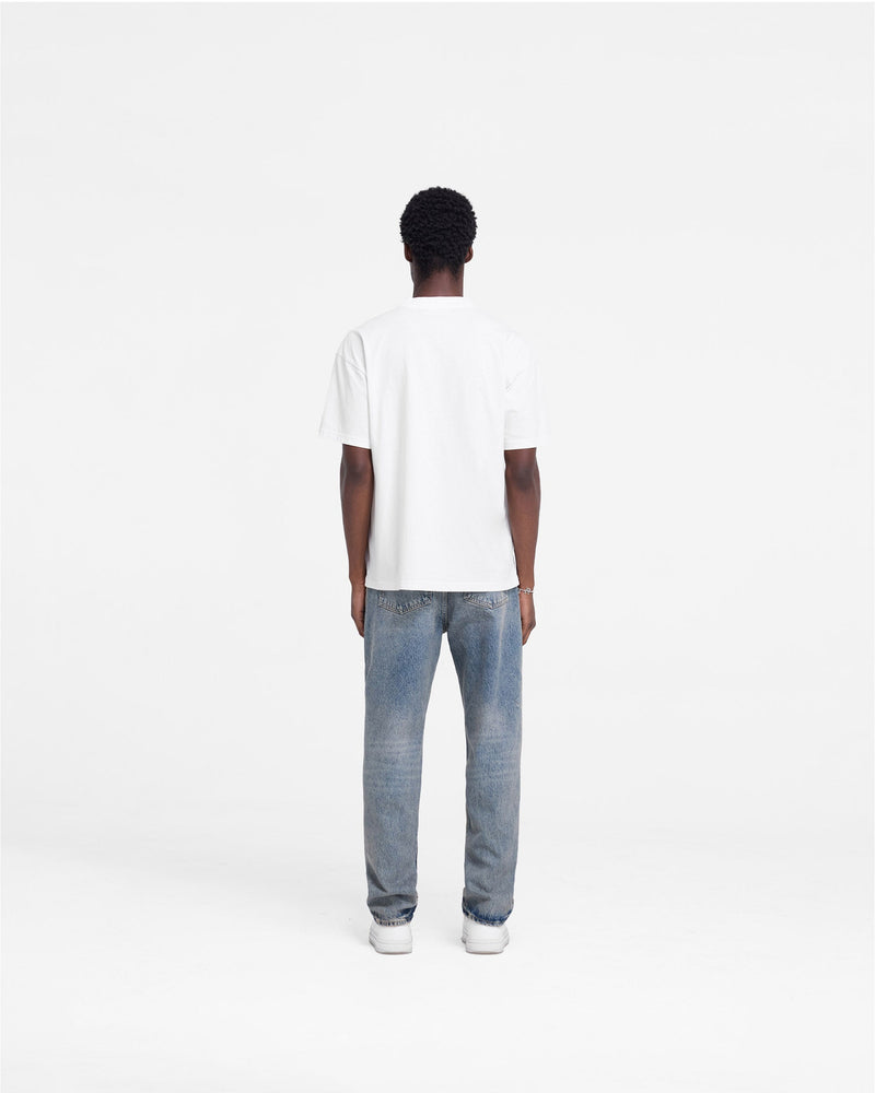 R2 Straight Leg Denim - Mid Blue